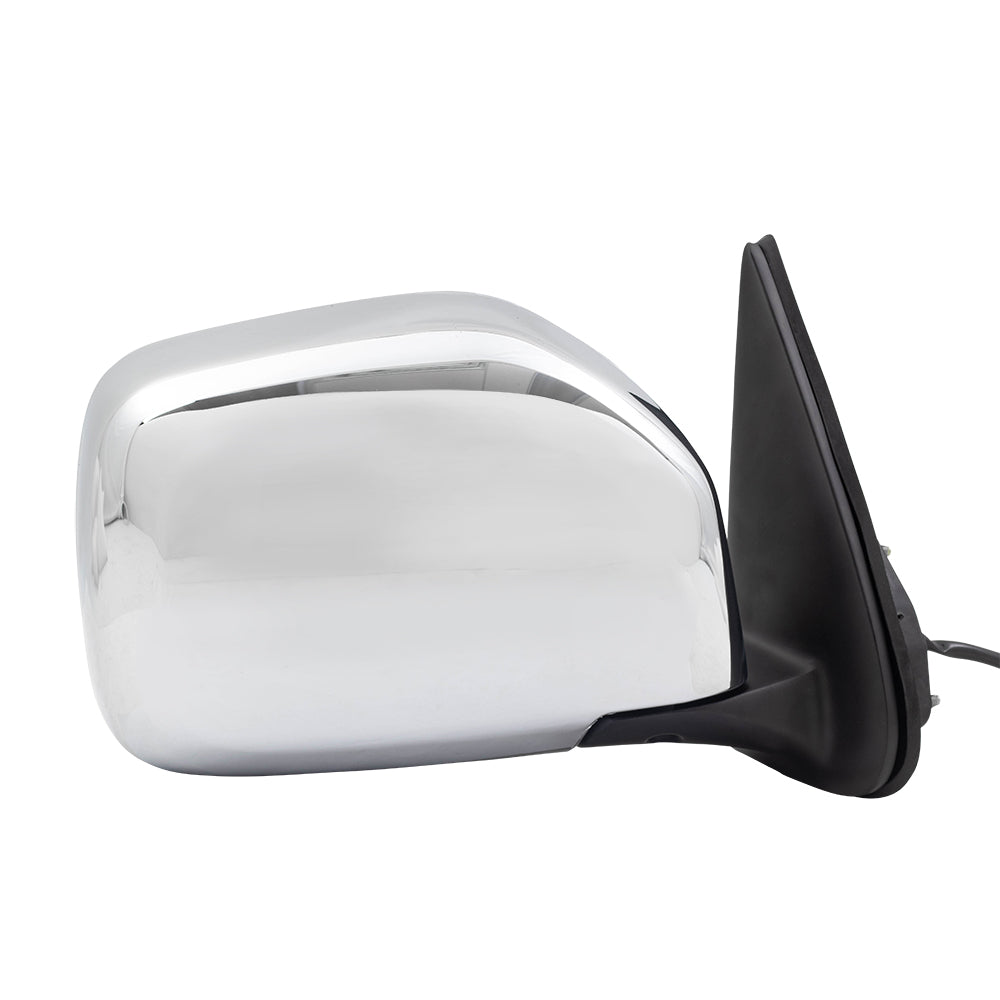 Brock Replacement Driver and Passenger Power Side View Mirrors with Chrome Compatible with 00-04 Tacoma Pickup Truck 87940-35751 87910-35840
