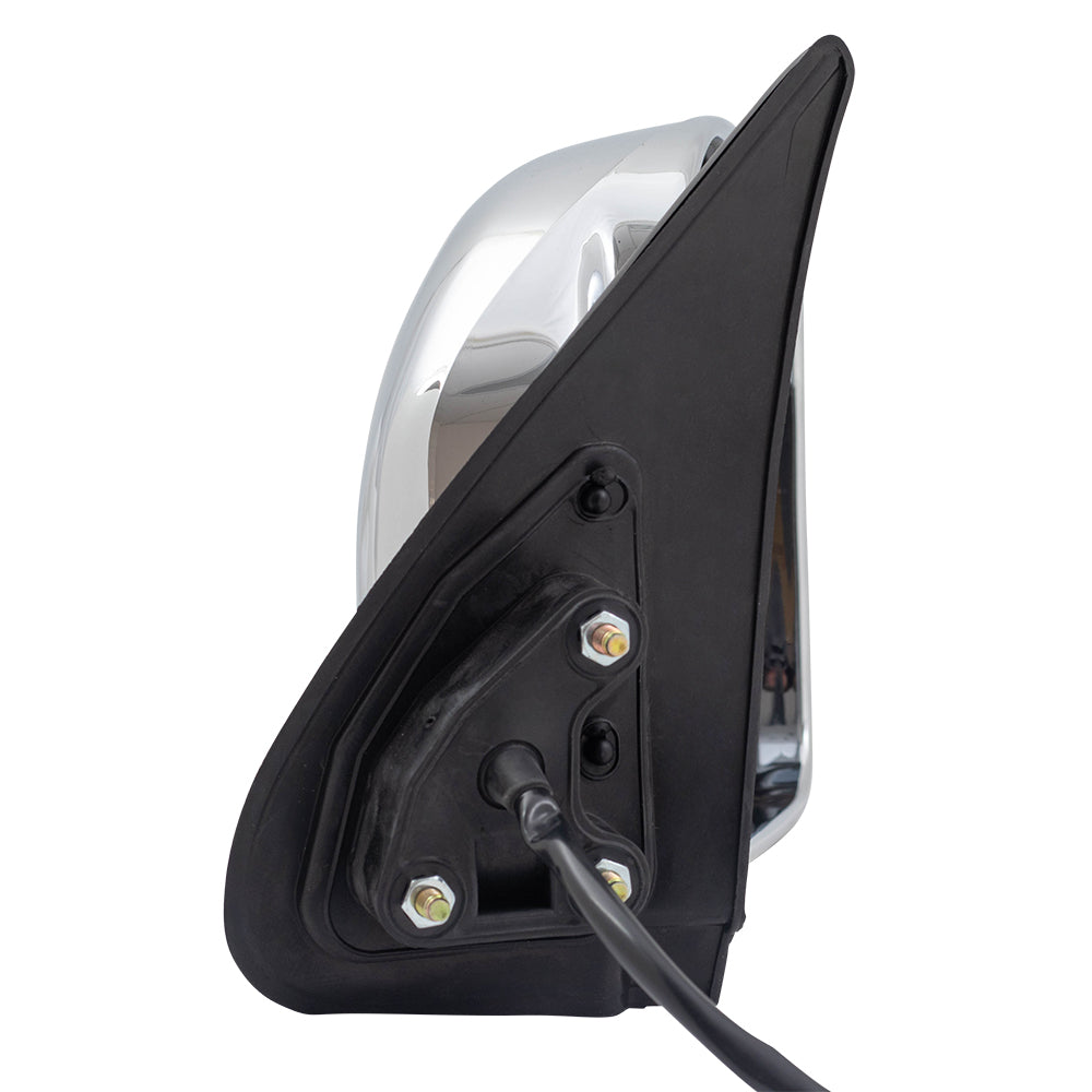 Brock Replacement Driver and Passenger Power Side View Mirrors with Chrome Compatible with 00-04 Tacoma Pickup Truck 87940-35751 87910-35840