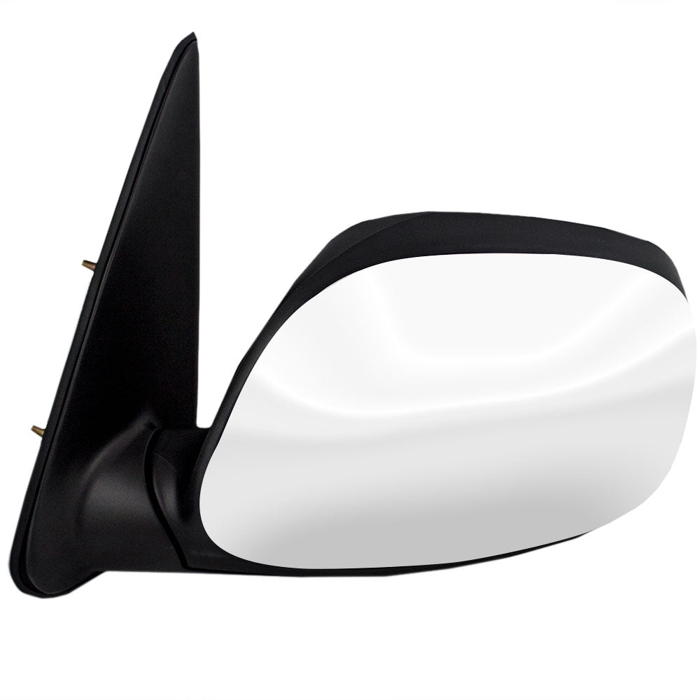 Brock Replacement Drivers Power Side View Mirror with Chrome Compatible with 03-06 Tundra 01-07 Sequoia 87940-0C080