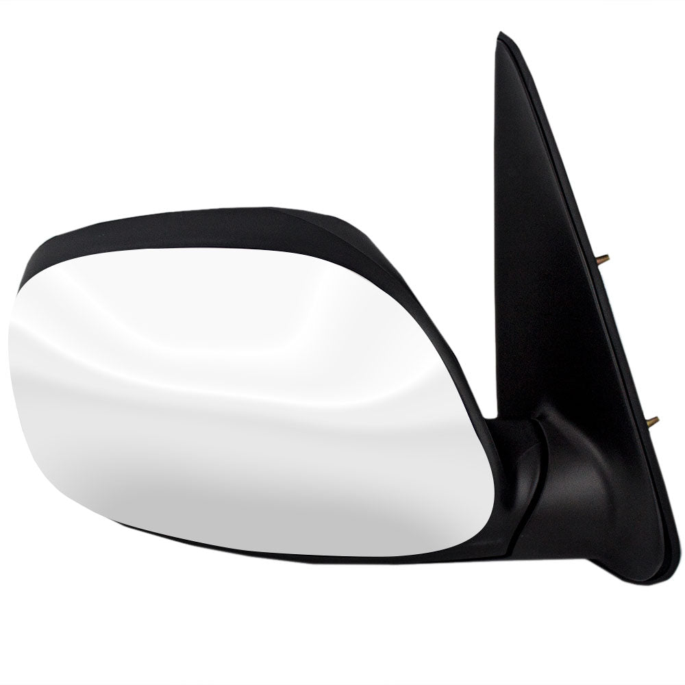 Brock Replacement Passengers Power Side View Mirror with Chrome Compatible with 03-06 Tundra 01-07 Sequoia 87910-0C080