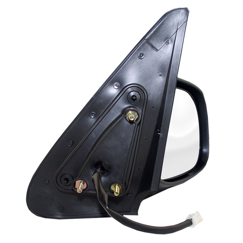 Brock Replacement Passengers Power Side View Mirror with Chrome Compatible with 03-06 Tundra 01-07 Sequoia 87910-0C080