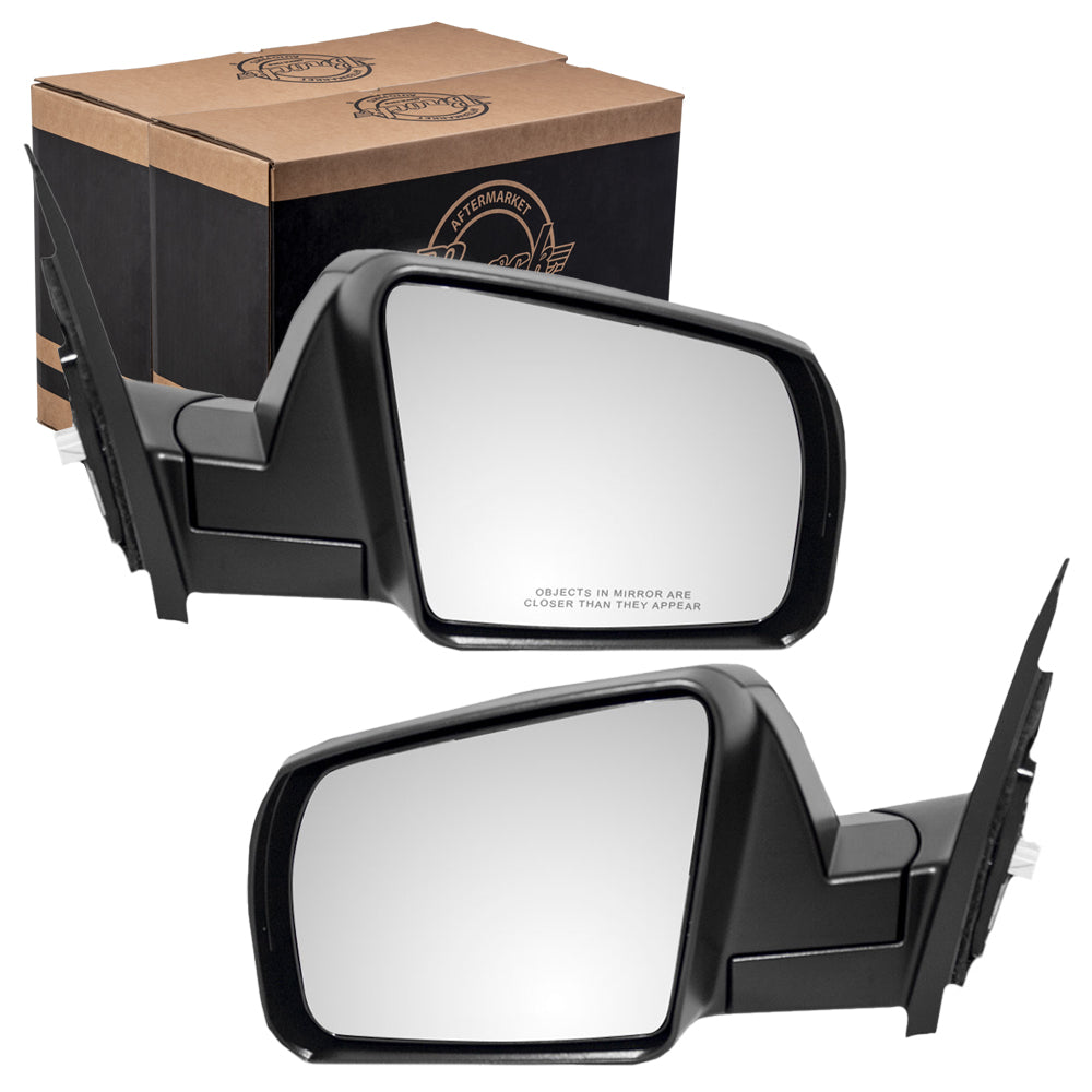 Brock Replacement Driver and Passenger Power Side View Mirrors Textured Compatible with 07-13 Tundra 08-13 Sequoia 87940-0C231 87910-0C230