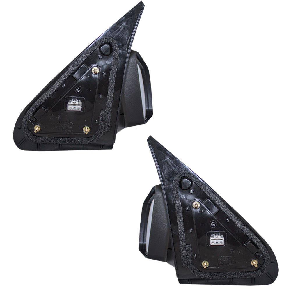 Brock Replacement Driver and Passenger Power Side View Mirrors Textured Compatible with 07-13 Tundra 08-13 Sequoia 87940-0C231 87910-0C230