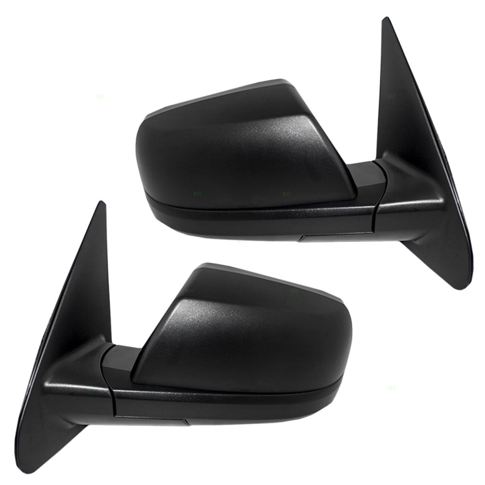 Brock Replacement Driver and Passenger Power Side View Mirrors Heated Textured Compatible with 07-13 Tundra 08-13 Sequoia 87940-0C181 87910-0C181