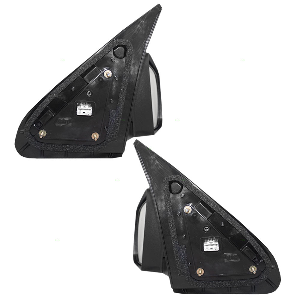 Brock Replacement Driver and Passenger Power Side View Mirrors Heated Textured Compatible with 07-13 Tundra 08-13 Sequoia 87940-0C181 87910-0C181