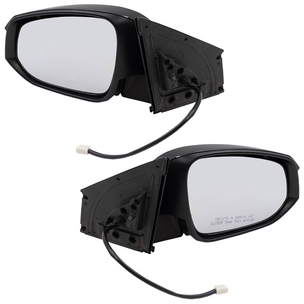 Brock Replacement Pair Set Power Side View Mirrors Compatible with 2015 RAV4 87940-0R170 87910-0R160 879400R170 879100R160