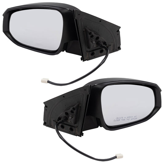 Brock Replacement Pair Set Power Side View Mirrors Compatible with 2015 RAV4 87940-0R170 87910-0R160 879400R170 879100R160