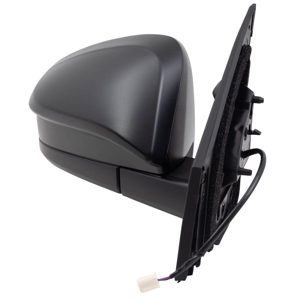 Brock Replacement Pair Set Power Side View Mirrors Spotter Glass Textured Compatible with 2016-2018 RAV4 879400R210 879100R200 87940-0R210 87910-0R200