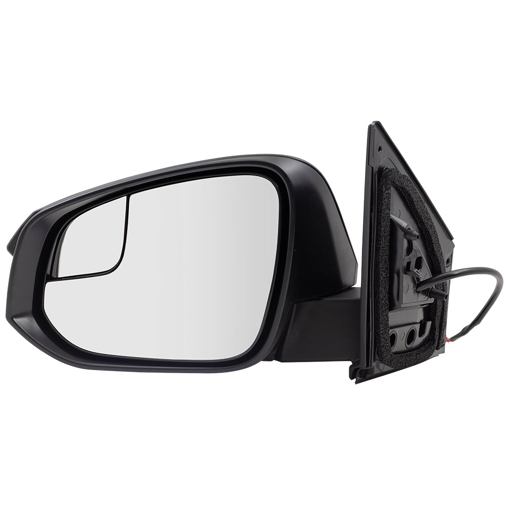 Brock Replacement Power Side View Mirror Driver Spotter Glass Textured Compatible with 2016-2018 RAV4 879400R210 87940-0R210