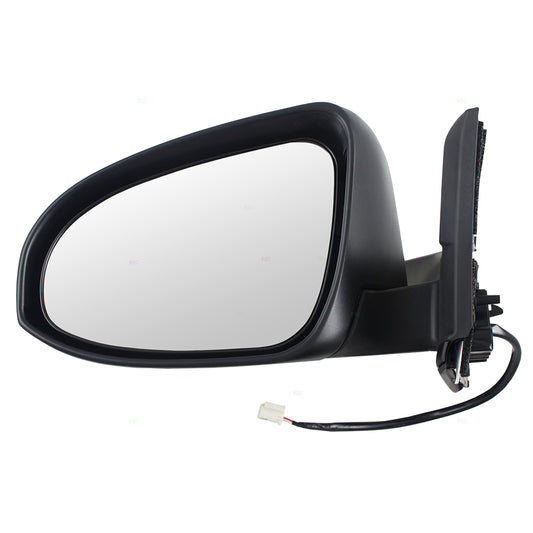 Brock Replacement Drivers Power Side View Mirror Compatible with 2015-2018 Yaris Hatchback 87945-0D410-C0 TO1320322