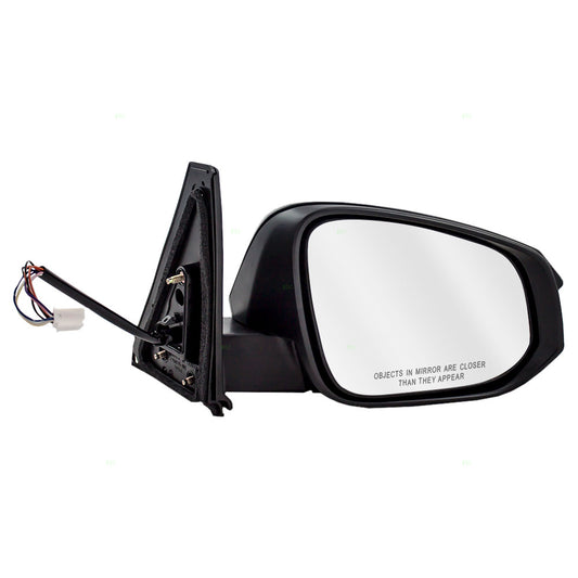 Brock Replacement Passengers Power Side View Mirror Heated Signal Puddle Lamp Compatible with 2014-2016 4Runner SUV 87915-42160-C0