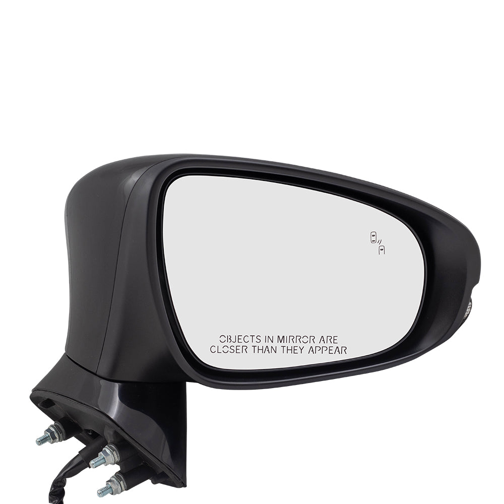 Brock Replacement Side Mirror Passengers Power Heated Signal Memory Puddle Lamp Blind Spot Detection Compatible with 2013-2018 GS350 GS450h 8791030C51C0 87910-30C51-C0