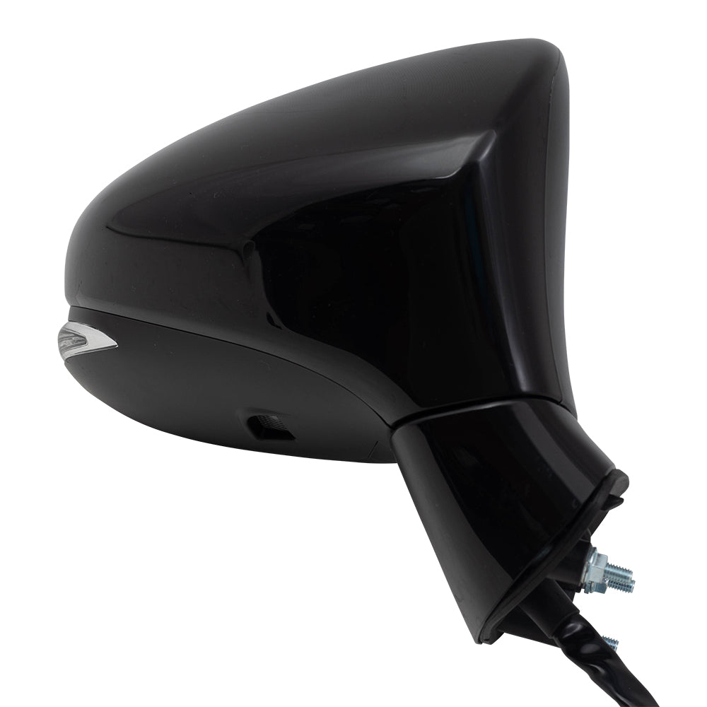 Brock Replacement Side Mirror Passengers Power Folding Heated Signal Puddle Lamp Blind Spot Detection Compatible with 2014-2018 GS350 GS450h 8791030E30C0 87910-30E30-C0