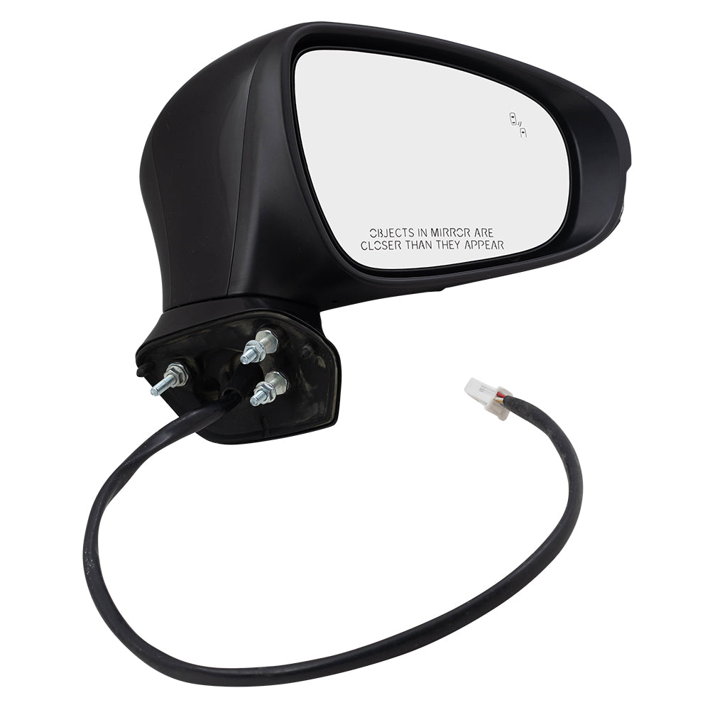 Brock Replacement Pair Side Power Mirrors Driver and Passenger Set Heated Signal Memory Puddle Lamp Blind Spot Detection Manual Folding Compatible with 2013-2015 ES350 ES300h 8794033B31C0 8791033B41C0