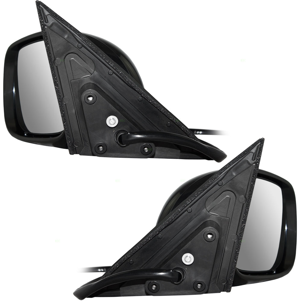 Brock Replacement Pair Set Power Side View Mirrors Heated Memory Puddle Lamp Power Folding Compatible with 01-06 LS430 LX1320118 LX1321118