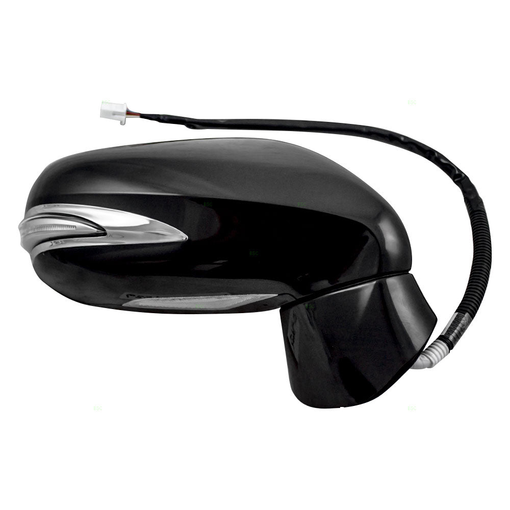Brock Replacement Passengers Power Side View Mirror Heated Signal Puddle Lamp Memory Compatible with 10-12 ES350 87910-33881-C0