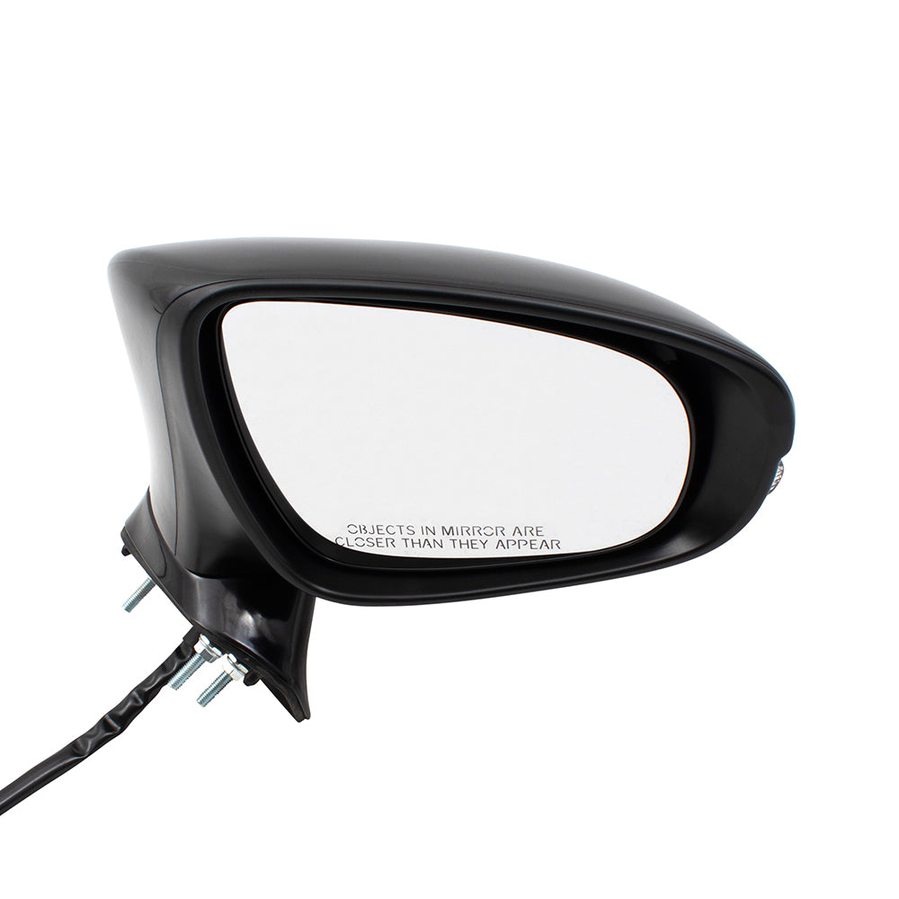 Brock Replacement Passengers Power Side View Mirror Heated Signal Memory Puddle Lamp Compatible with 2013-2018 ES350 ES300h 8791033A91C0