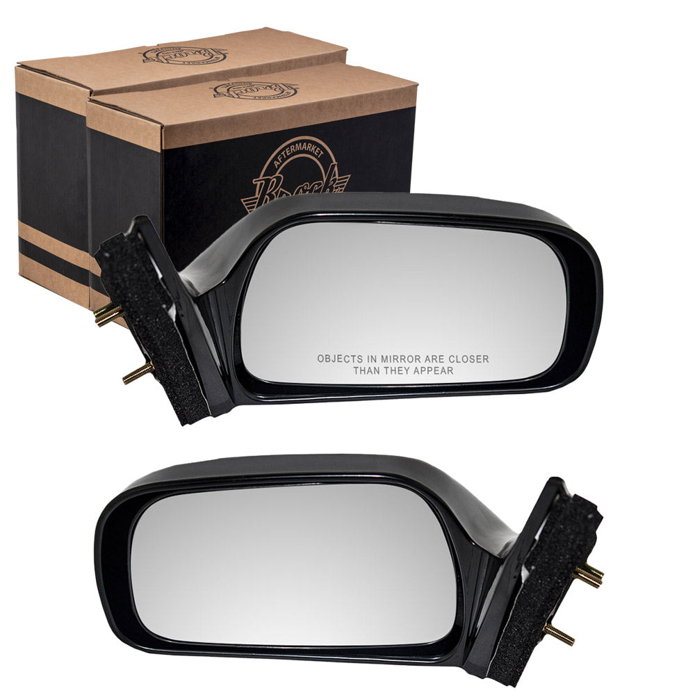 Brock Replacement Pair Set Power Side View Mirrors Non-Heated Compatible with 97-01 Camry Japan 87940-33150-C0 87910-33150-C0