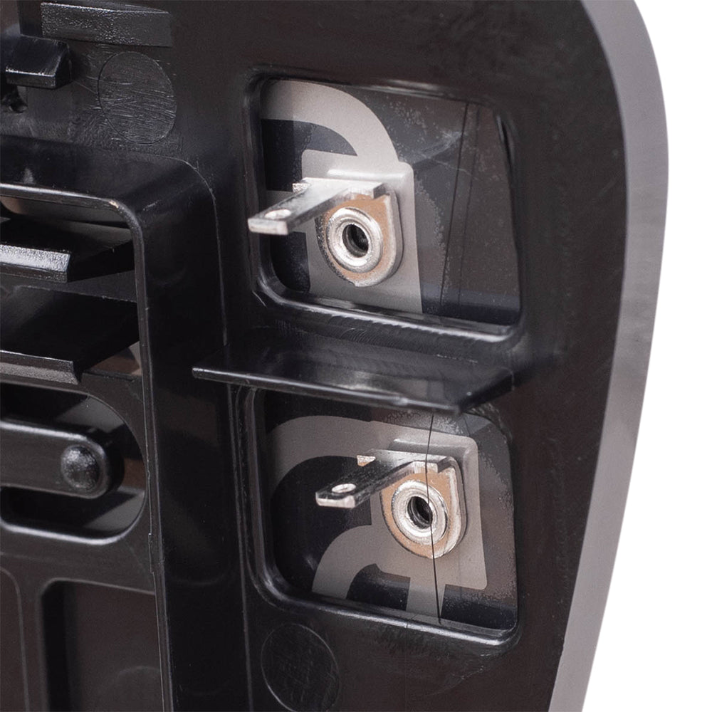 Brock Replacement Driver and Passenger Side Mirror Glass and Base with Heat without Blind Spot Detection Set Compatible with 2012-2014 Camry