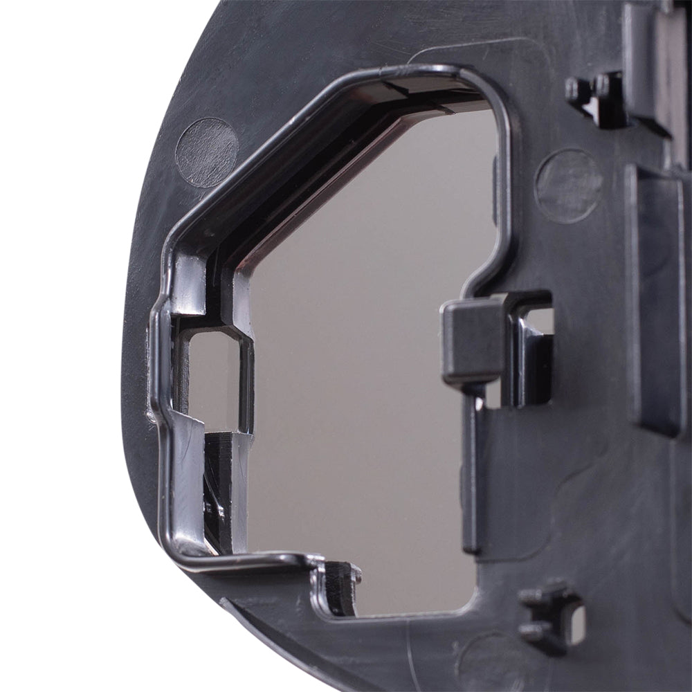 Brock Replacement Driver and Passenger Side Mirror Glass and Base with Heat without Blind Spot Detection Set Compatible with 2012-2014 Camry