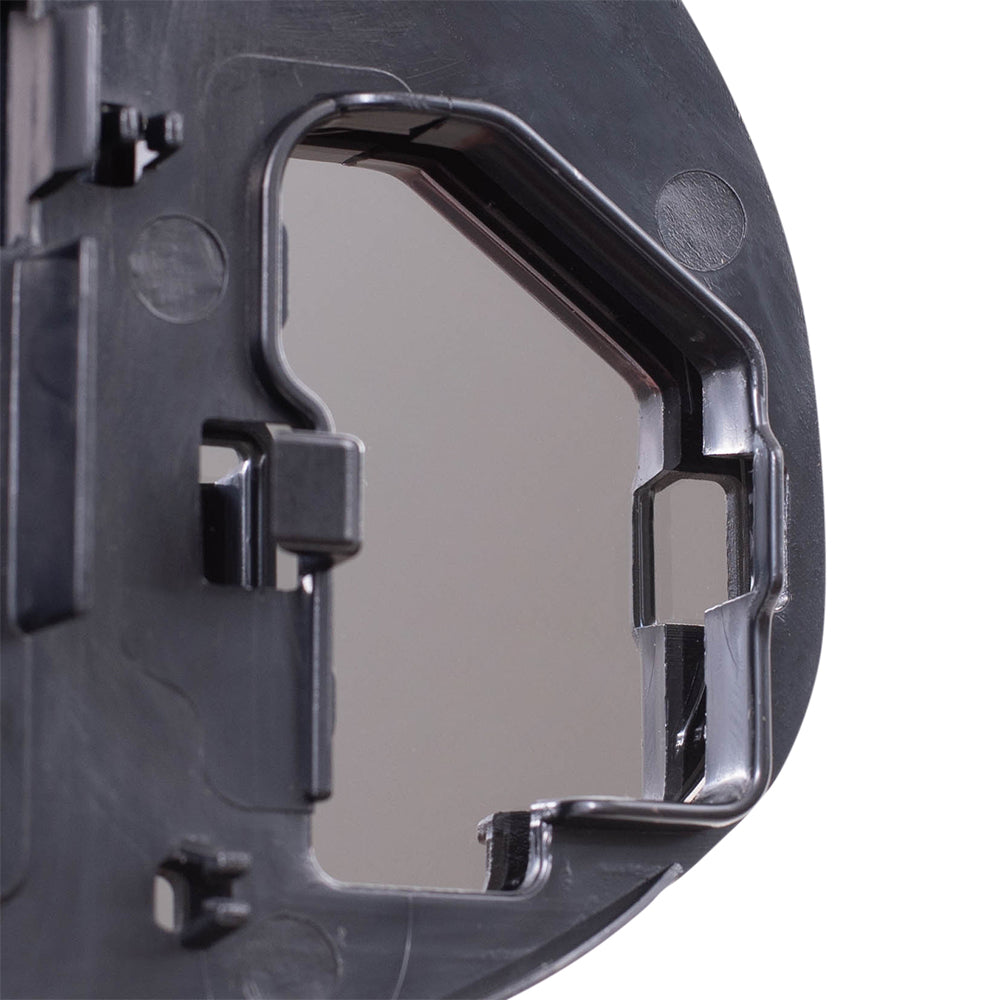 Brock Replacement Driver Side Mirror Glass and Base with Heat without Blind Spot Detection Compatible with 2012-2014 Camry