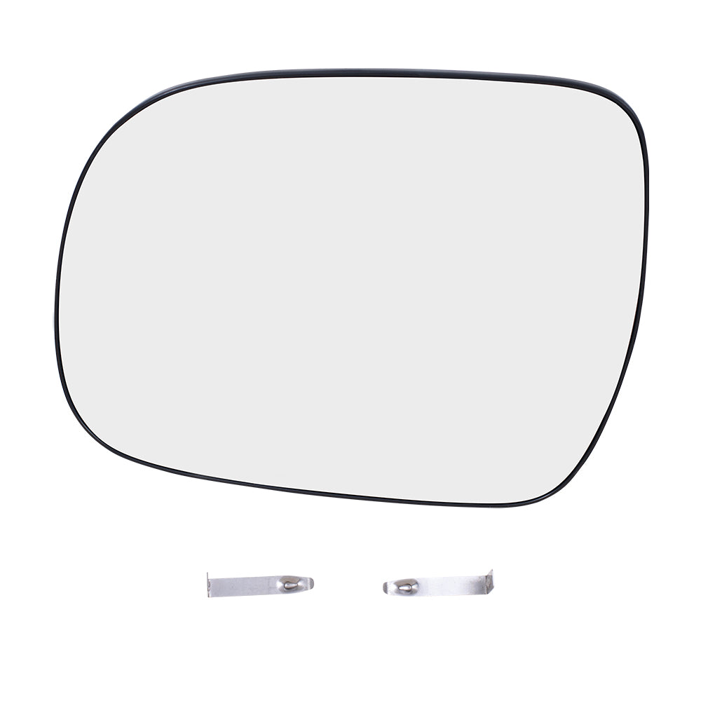 Brock Replacement Driver Side Mirror Glass and Base without Heat Compatible with 2005-2011 Tacoma