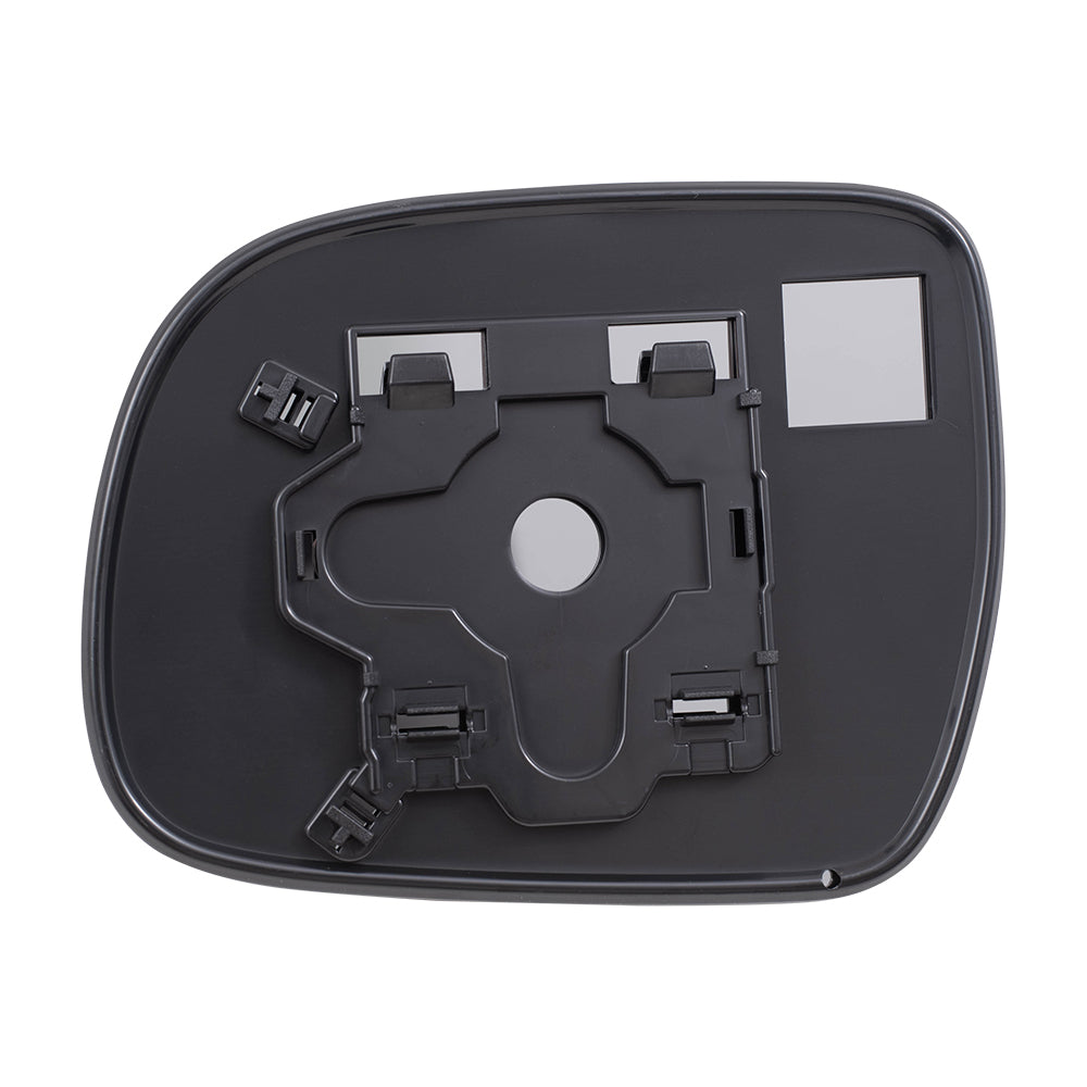 Brock Aftermarket Replacement Part Driver and Passenger Side Mirror Glass and Base without Heat Set Compatible with 2005-2011 Toyota Tacoma