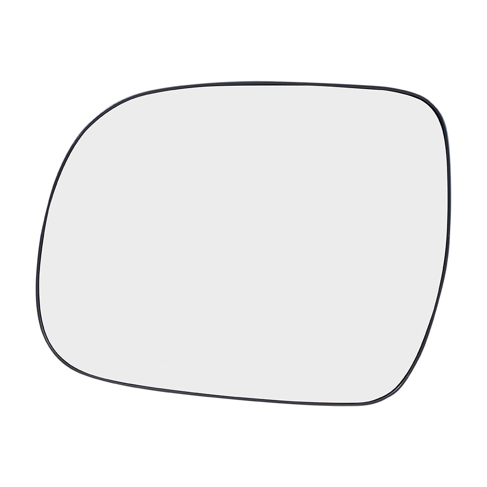 Brock Replacement Driver Side Mirror Glass and Base without Heat Compatible with 2005-2011 Tacoma