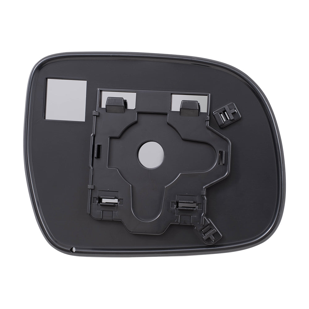 Brock Replacement Driver Side Mirror Glass and Base without Heat Compatible with 2005-2011 Tacoma