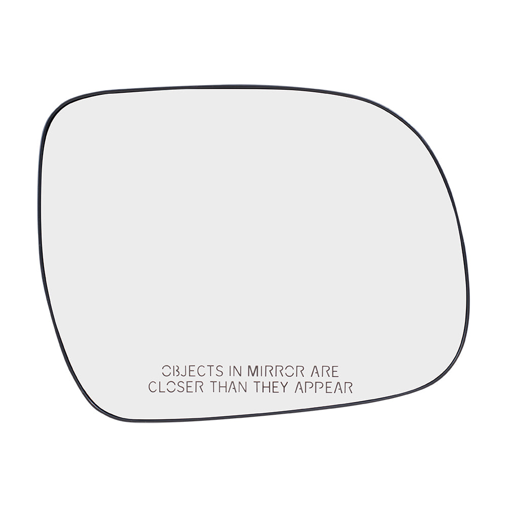 Brock Aftermarket Replacement Part Passenger Side Mirror Glass and Base without Heat Compatible with 2005-2011 Toyota Tacoma