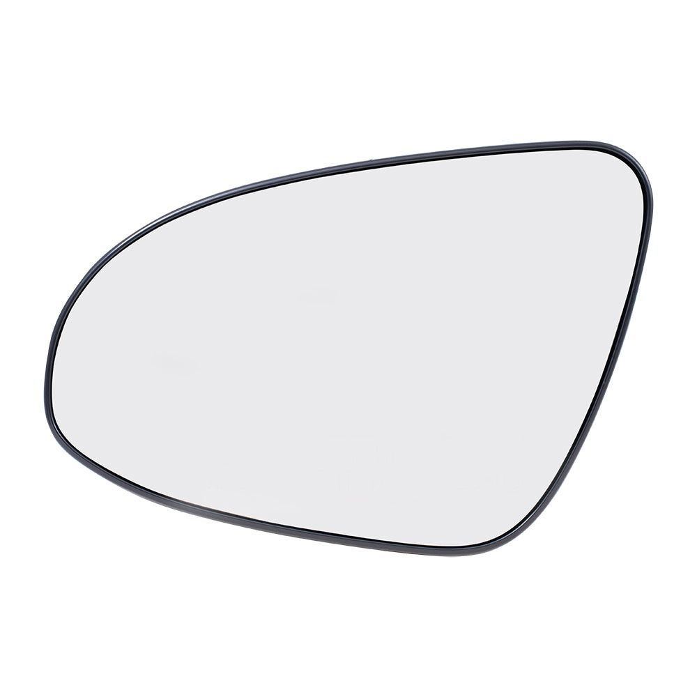 Brock Replacement Driver Side Mirror Glass and Base without Heat Compatible with 2014-2019 Toyota Corolla