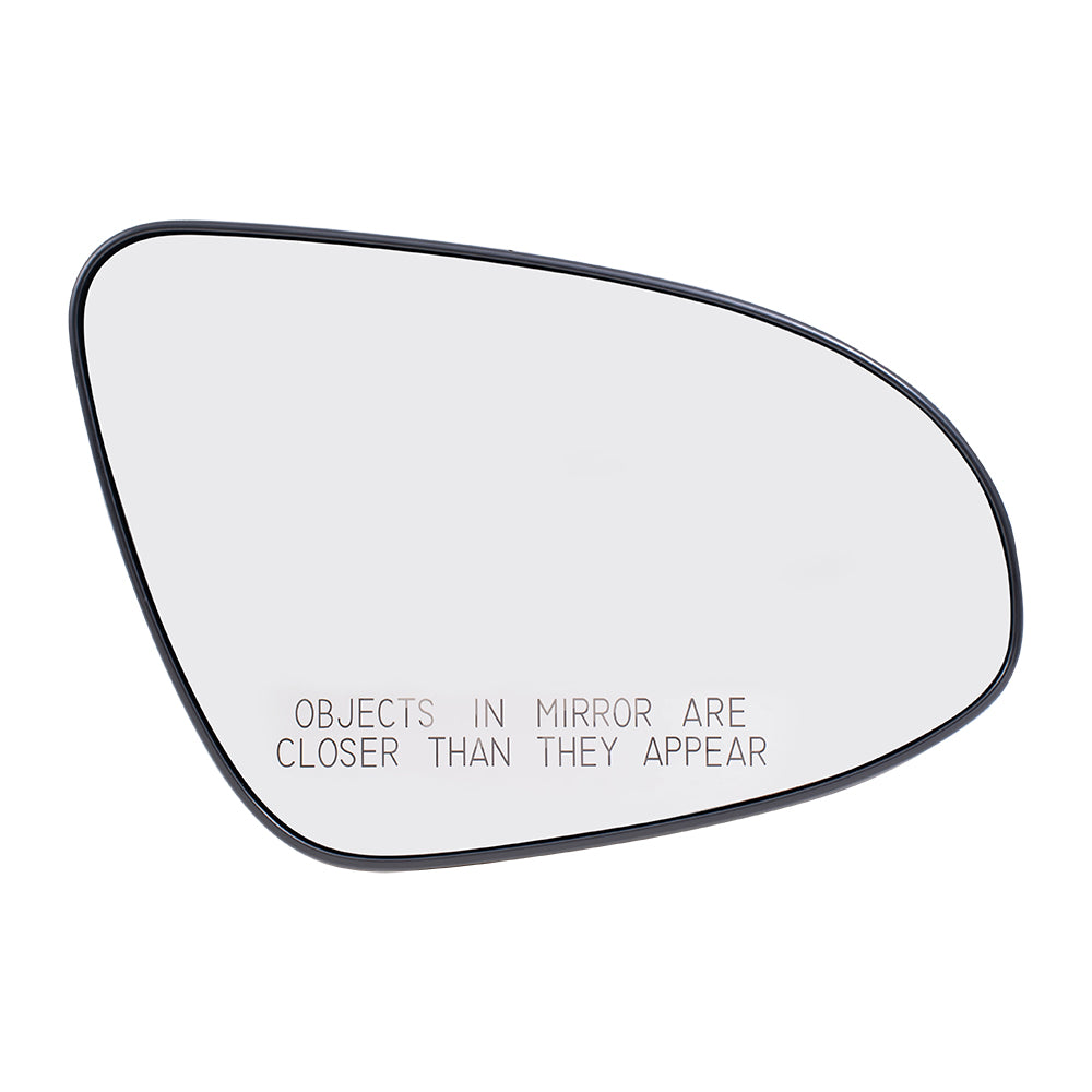 Brock Aftermarket Replacement Part Passenger Side Mirror Glass and Base without Heat Compatible with 2014-2019 Toyota Corolla