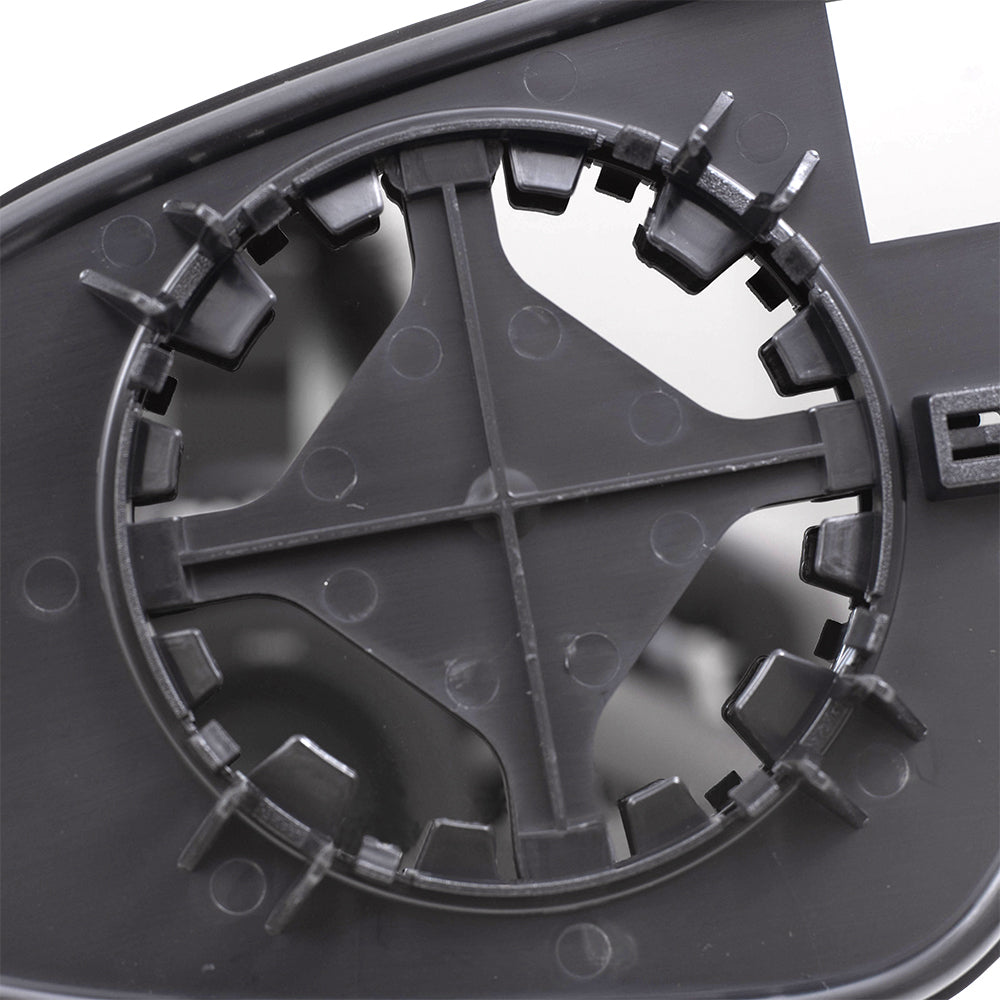 Brock Aftermarket Replacement Part Passenger Side Mirror Glass and Base without Heat Compatible with 2014-2019 Toyota Corolla