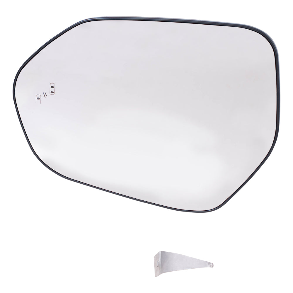 Brock Replacement Driver Side Mirror Glass & Base with Blind Spot Detection Compatible with 2018-2020 Camry/Camry Hybrid & 2020-2021 Corolla Hybrid/ 2019-2021 Corolla Hatchback/ 2020 Corolla Sedan