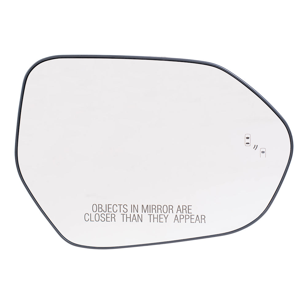 Brock Replacement Passenger Side Mirror Glass & Base with Blind Spot Detection Compatible with 2018-2020 Camry/Camry Hybrid & 2020-2021 Corolla Hybrid/ 2019-2021 Corolla Hatchback/ 2020 Corolla Sedan