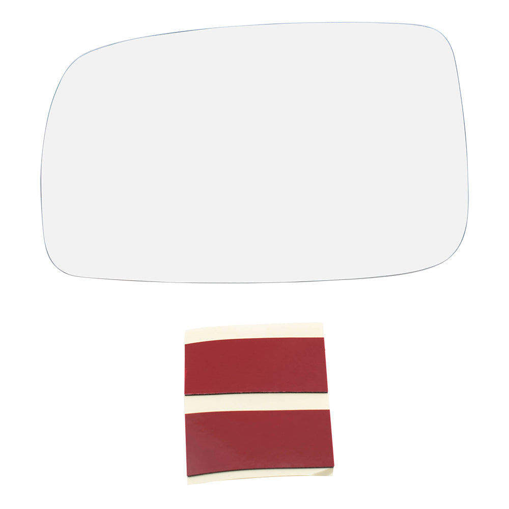 Brock Replacement Drivers Side View Mirror Glass Heated w/ Adhesive Strips compatible with Camry & Hybrid 87961-06200