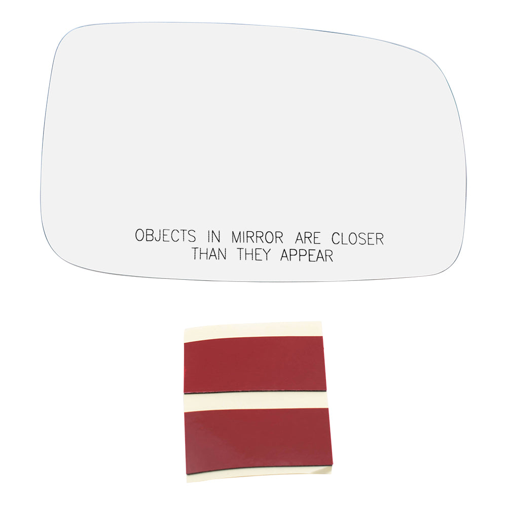 Brock Replacement Passengers Side View Mirror Glass Heated w/ Adhesive Strips compatible with Camry & Hybrid 87931-33670