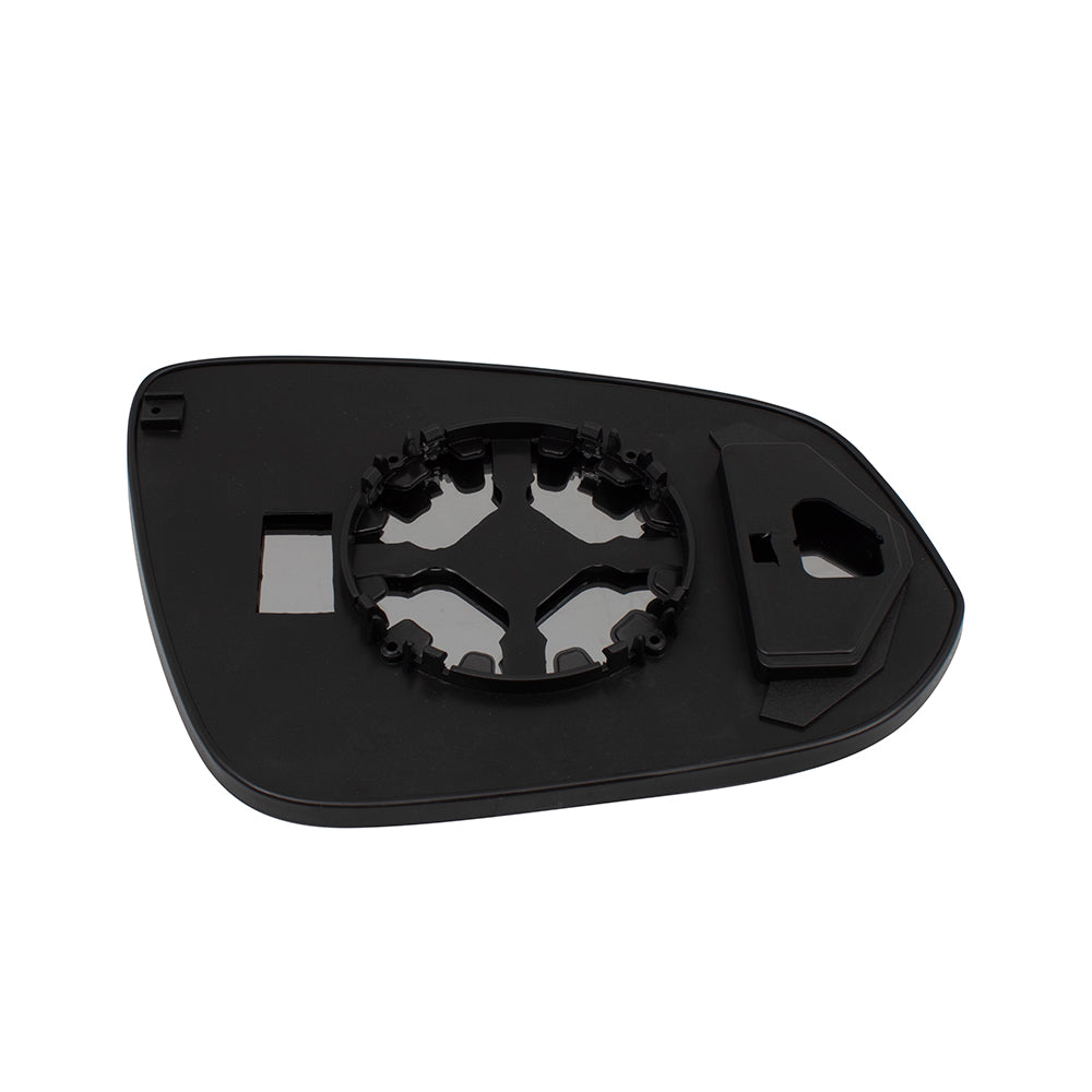 Brock Replacement Driver Door Mirror Glass with Base Compatible with 2014-2019 Highlander & Highlander Hybrid