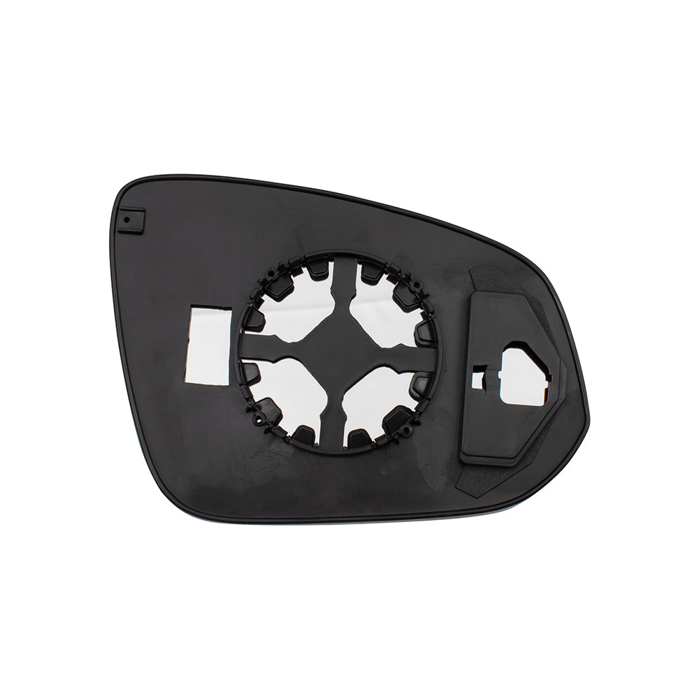 Brock Replacement Driver Door Mirror Glass with Base Compatible with 2014-2019 Highlander & Highlander Hybrid