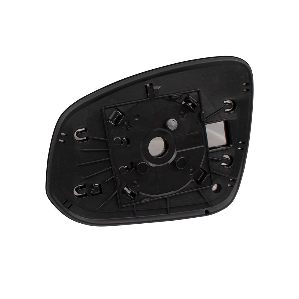 Brock Replacement Driver Mirror Glass with Base Compatible with 2013-2015 RAV4