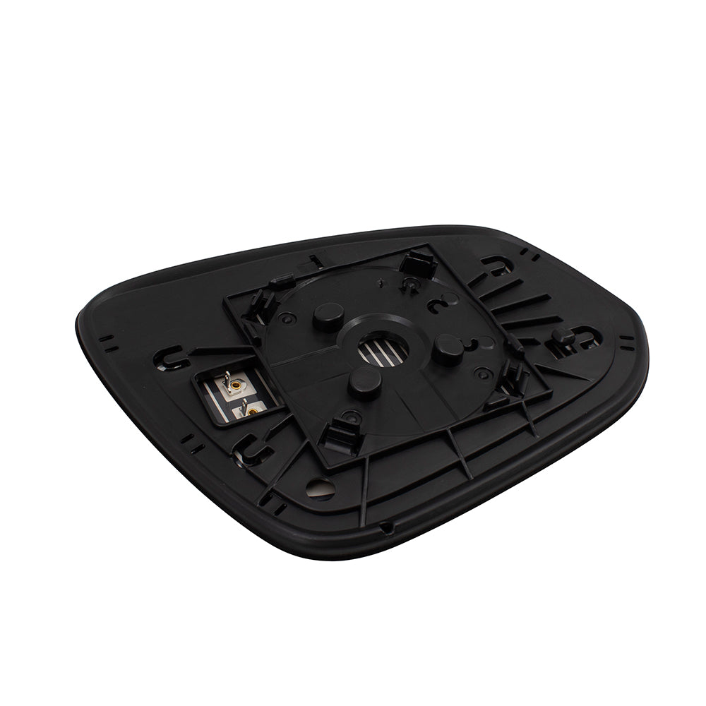 Brock Replacement Driver Door Mirror Glass and Base Heated Compatible with 2013-2015 RAV4