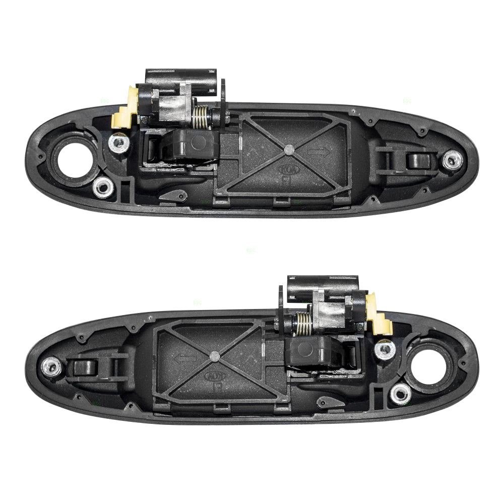 Brock Replacement Pair Set Outside Front Ready to Paint Door Handles Compatible with SUV Pickup Truck 69220-34050-C0 69210-34050-C0