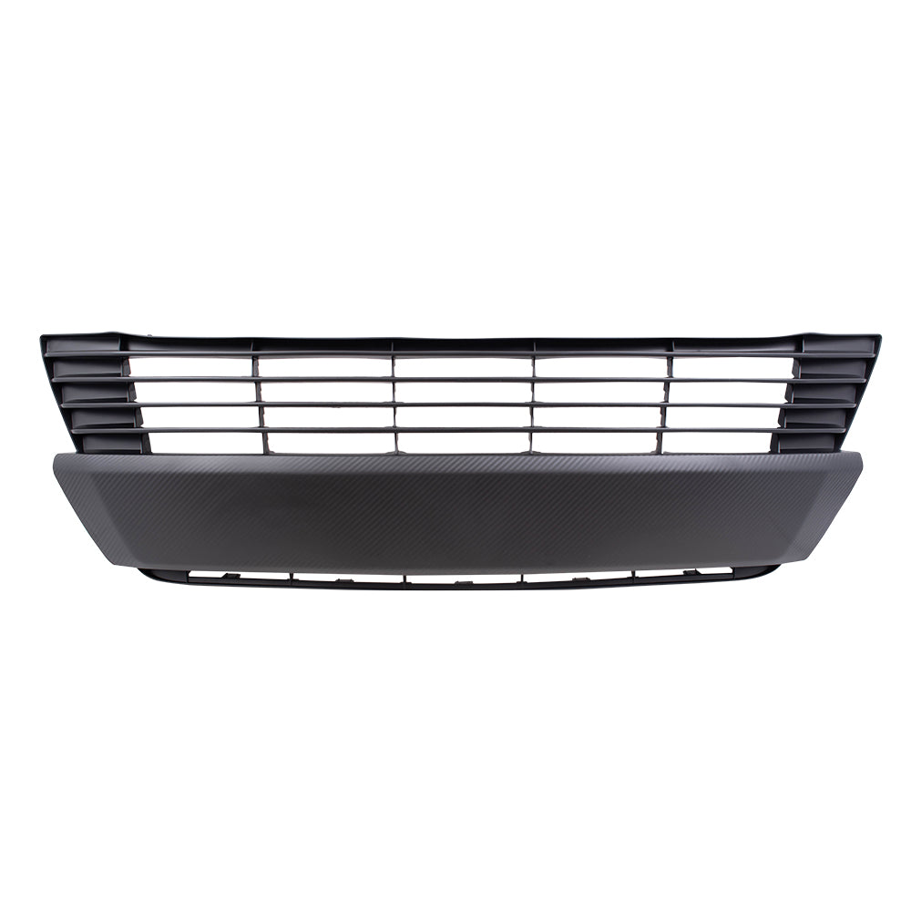 Fits Toyota Corolla 14-16 Textured Black Front Bumper Lower Center Grille