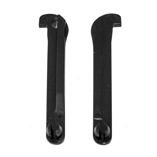 Brock Replacement Pair Set Center Console Lid Black Stopper Arms Compatible with  Pickup Truck SUV 58964-16010