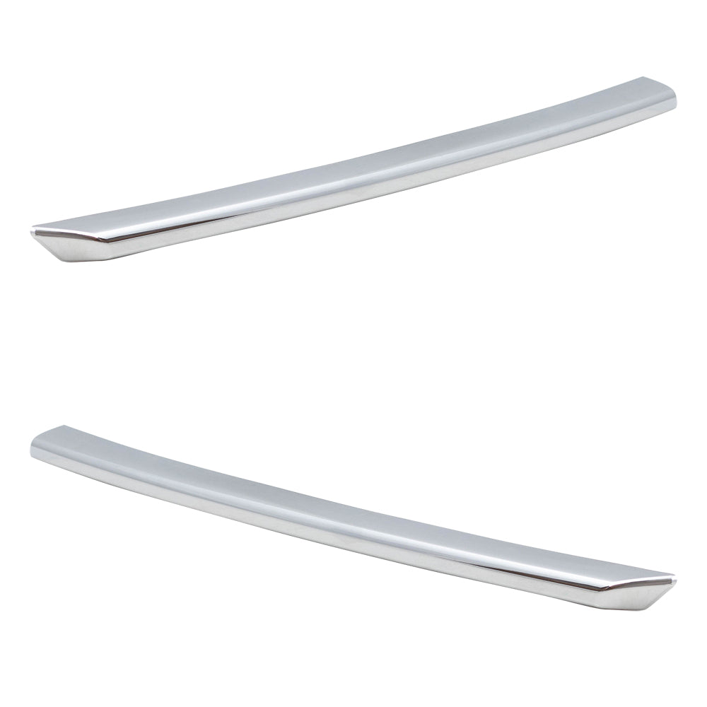 Brock Replacement Pair Set Fog Light Chrome Bezel Mouldings Compatible with Camry SE & SE Sport 52713-06040 52712-06040