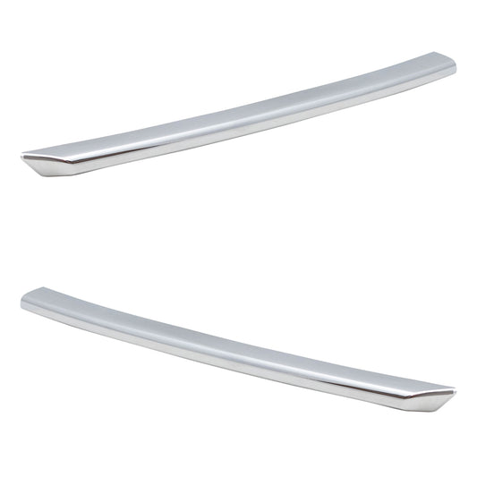 Brock Replacement Pair Set Fog Light Chrome Bezel Mouldings Compatible with Camry SE & SE Sport 52713-06040 52712-06040