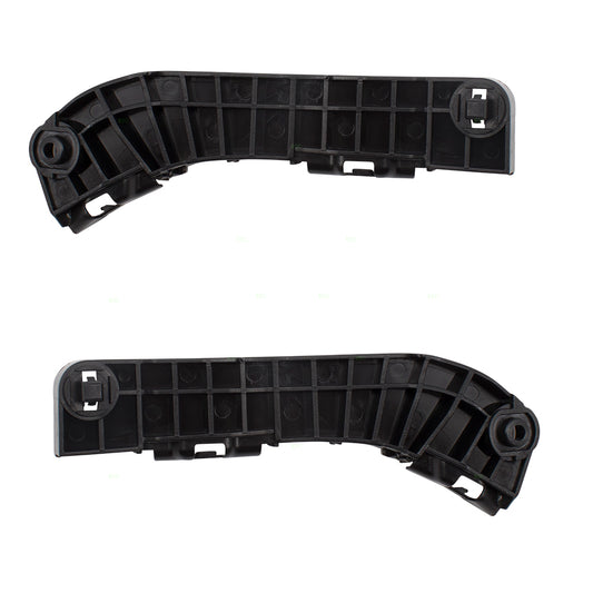 Brock Replacement Pair Set Front Bumper Side Cover Support Bracket Retainers Compatible with 07-11 Camry 5253606020 5253506030
