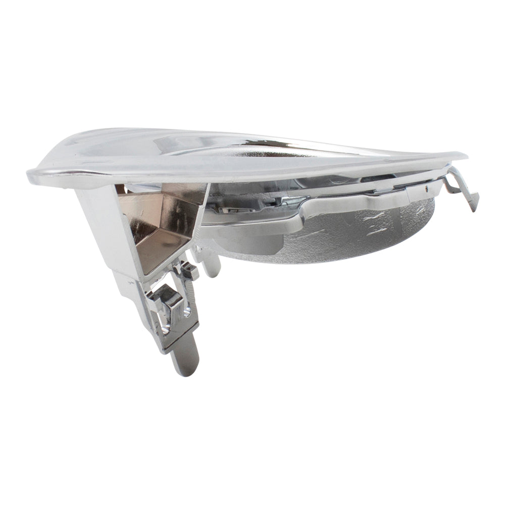 Brock Replacement Drivers Fog Lamp Chrome Cover Front Left Bumper Light Hole Trim Bezel Compatible with 12-14 Camry 5212806310 TO1038148