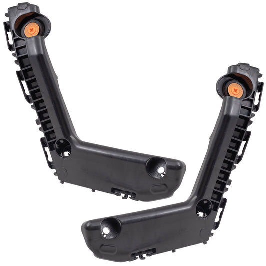 Brock Replacement Pair Set Front Bumper Side Retainers Compatible with 17-19 Corolla Bumper Cover Support Brackets 52116-02330 52115-02350 5211602330 5211502350