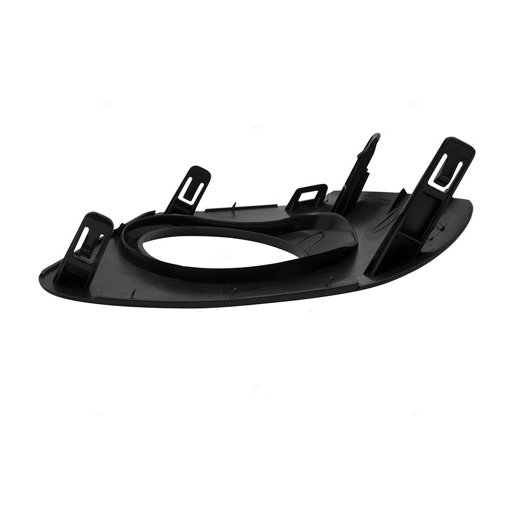 Brock Replacement Passengers Front Bumper Fog Lamp Cover Trim Bezel w/ Hole Compatible with 14-16 Corolla S & Special Edition 8148102480 TO1039172